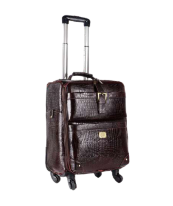 Leather Trolley Bag (BG-2096) Croco